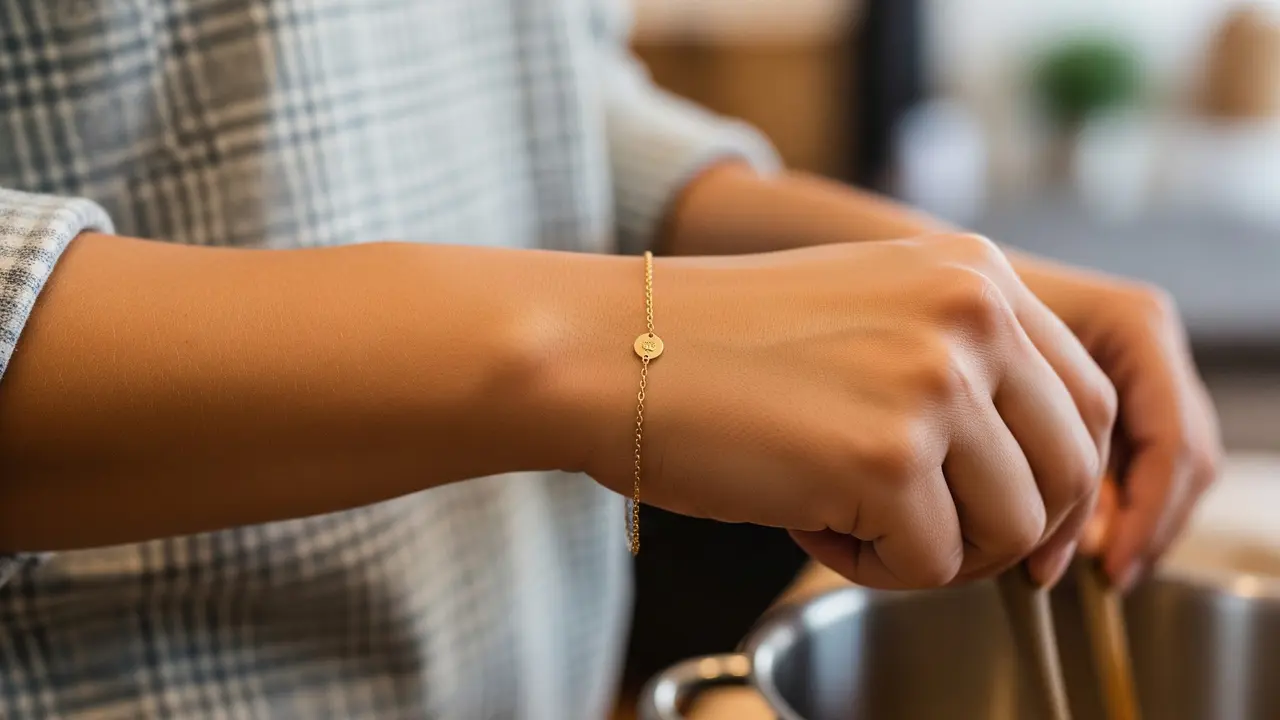 Gelang Emas Simple Elegan untuk Ibu Rumah Tangga Modern 2026/Gemini AI