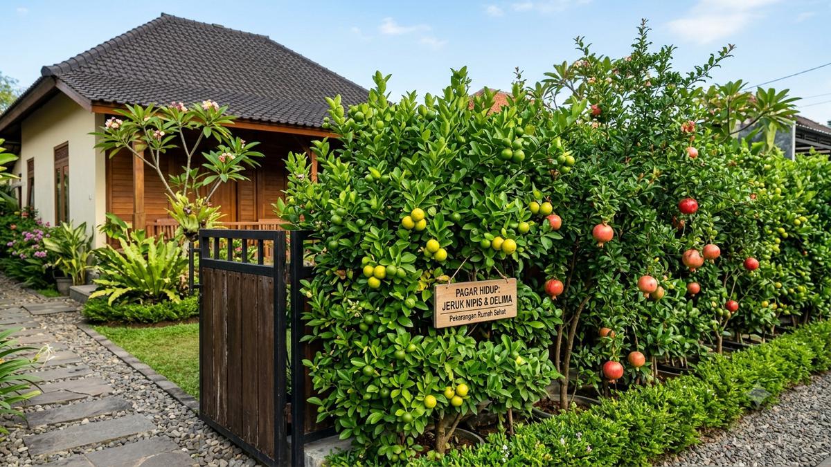 12 Rekomendasi Tanaman Buah yang Membuat Pagar Rumah Lebih Rindang dan Produktif