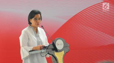 Sri Mulyani Letakkan Batu Pertama Pembangunan Indonesia Financial Center
