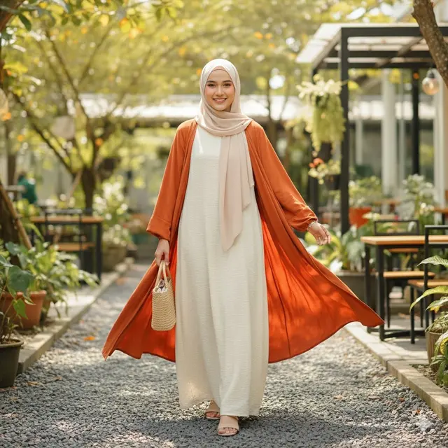 Gamis dengan Outer Terpisah