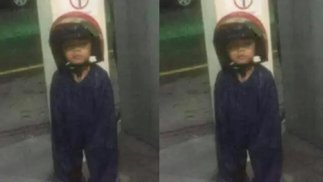 tingkah absurd orang saat hujan (foto: Komunitas Peduli Malang)