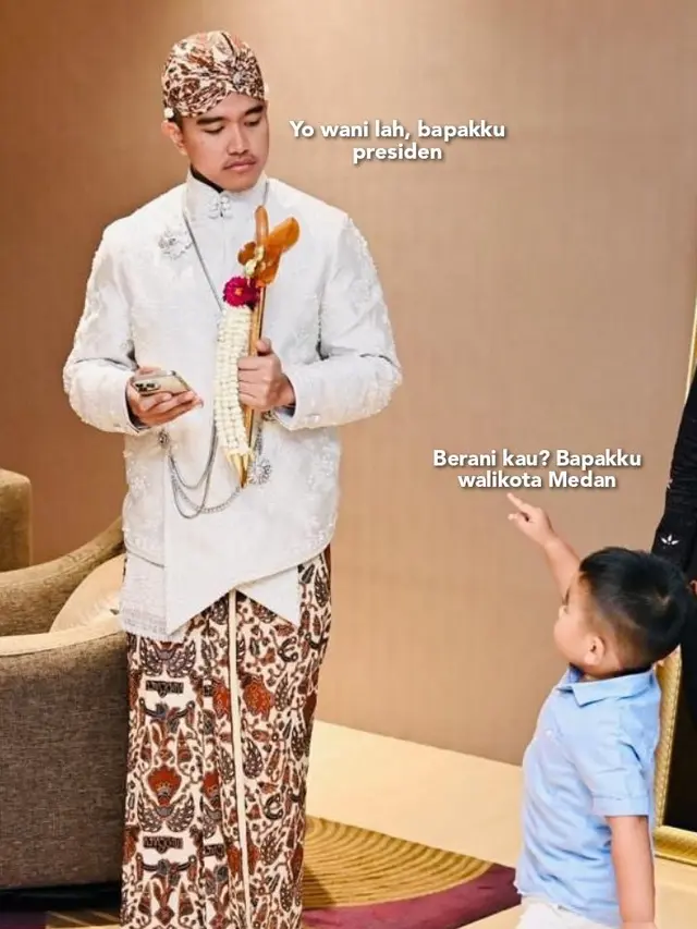 6 Meme Keluarga Presiden Jokowi Karena Tingkah Lucu Nahyan Ini Kocak