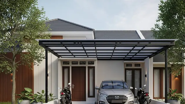 Inspirasi Carport Hemat Tempat tapi Terlihat Luas