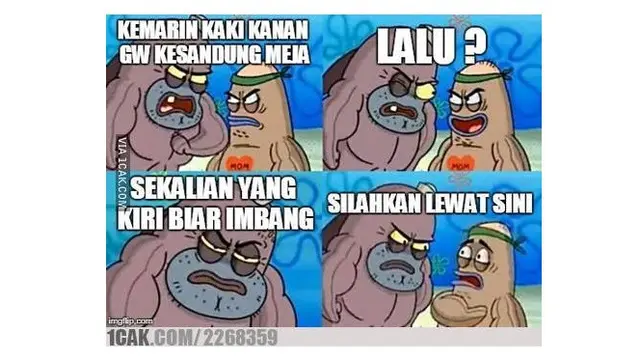 6 Meme 'Seberapa Tangguh' Seperti dalam Serial SpongeBob Ini Bikin Ngakak