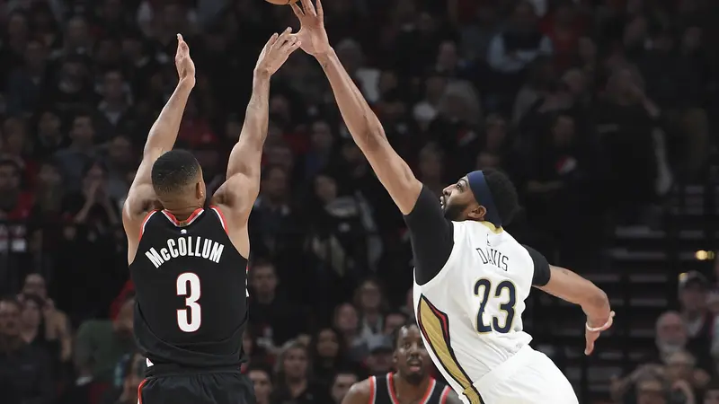 Anthony Davis Saat Melawan Blazers