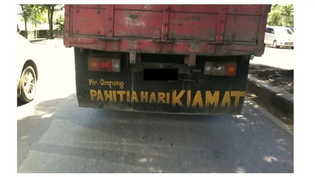 Tulisan truk (Sumber: Instagram/sutanto7an)