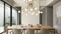7 Ide Desain Lampu Gantung di Atas Meja Makan, Bikin Ruangan Makin Estetik