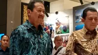 Menteri KKP Sakti Waktu Trenggono bersama gubernur Kepri Ansar Ahmad saat membuka rapat teknis Pengelolaan ruang Laut di Batam. Foto : lioutan6.com/ajang nurdin&nbsp;