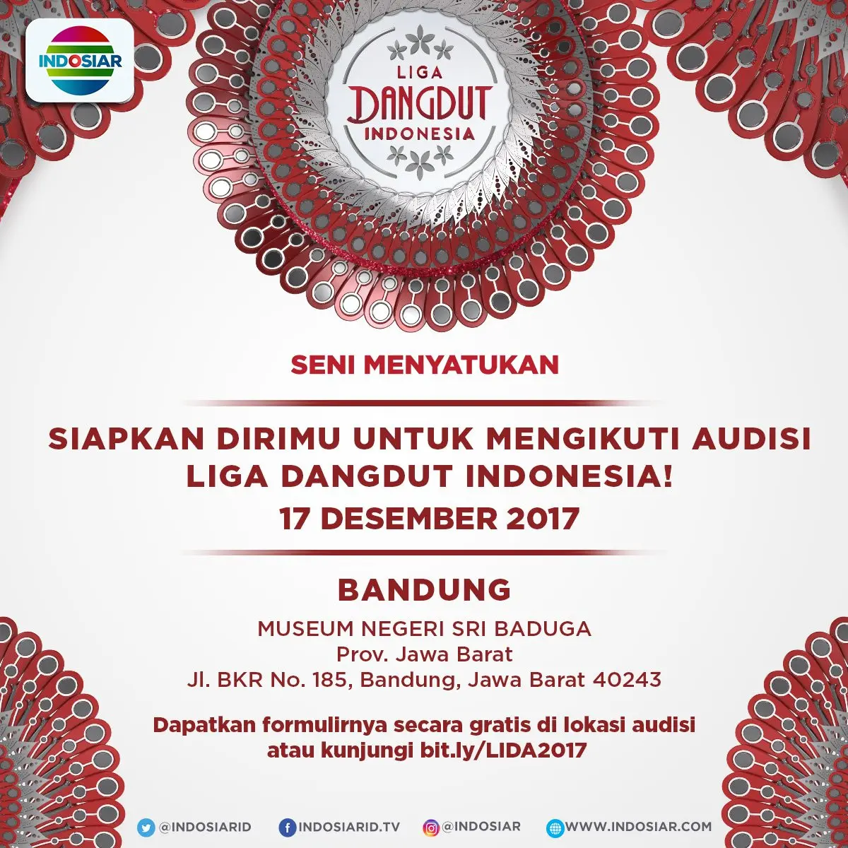 Audisi LIDA di Bandung pada Minggu, 17 Desember 2017. (Liga Dangdut Indonesia)