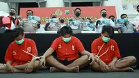 Kapolrestabes Surabaya  Kombes Pol Akhmad Yusep Gunawan saat gelar perkara pengeroyokan. (Dian Kurniawan/Liputan6.com).
