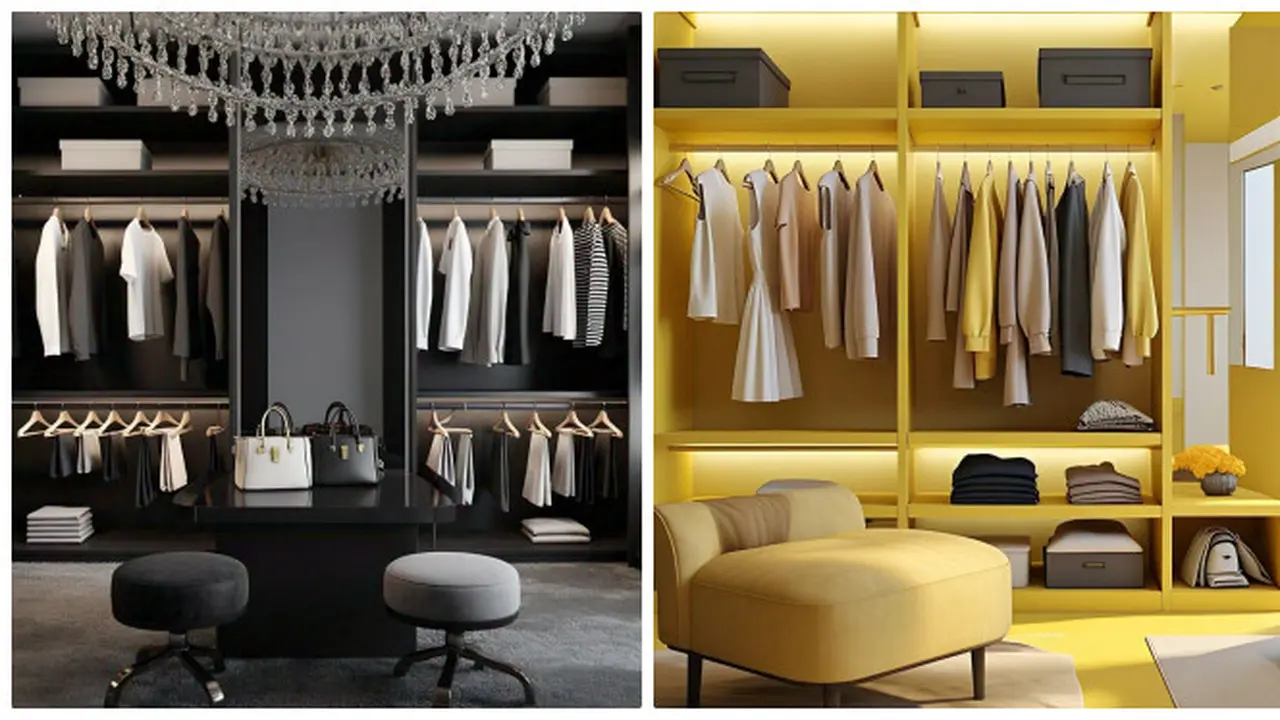 9 Inspirasi Warna Walk-in Closet