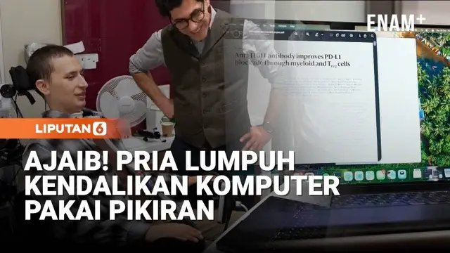 Pria Lumpuh Bisa Kendalikan Komputer Pakai Pikiran