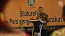 Panglima Jendral TNI Gatot Nurmantio saat memberikan sambutan pada acara Silaturahmi Dewan Pers dengan Masyarakat Pers di Hotel Aryaduta Jakarta, Jumat (14/7). (Liputan6.com/Angga Yuniar)