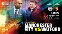  Manchester City vs Watford (Liputan6.com/Abdillah)