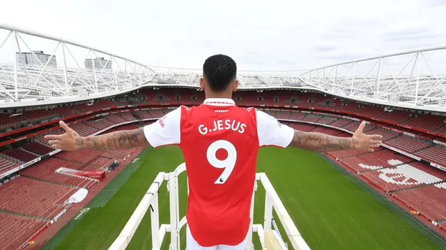 Foto: Bak Patung Cristo Redentor di Rio de Janeiro, Begini Gaya Gabreil Jesus saat Diperkenalkan Sebagai Rekrutan Baru Arsenal