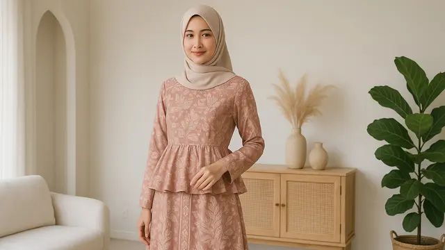 7 Model Gamis Batik Kekinian untuk Berat 50 Kg, Nyaman dan Bikin Tampak Langsing