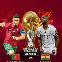 Saksikan laga perdana Portugal vs Ghana live di SCTV, MOJI dan Vidio. (Dok/SCM).