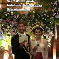 Dimas Djayadiningrat Resmi Menikah dengan Faradina Mufti di Tanggal Cantik. (instagram.com/jokoanwar)