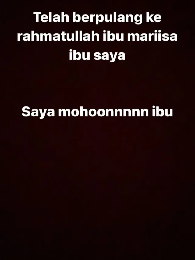 Marissa Haque telah berpulang di usia 61 tahun pada Rabu (02/10/2024) (Instagram/@chikifawzi)