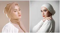 Potret Artis Indonesia saat Pakai Turban. (Sumber: Instagram.com/fatin30/putriannesaloka)