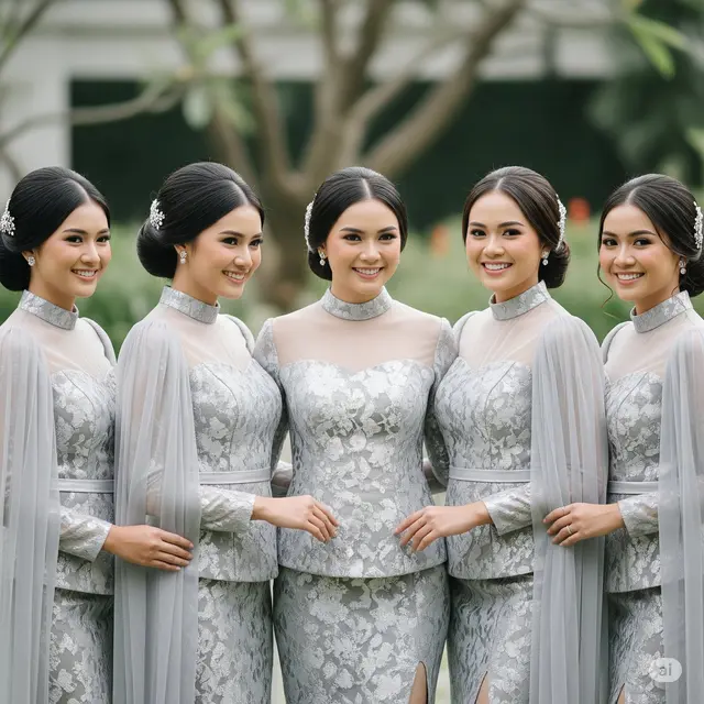 Rekomendasi Dress Brokat Tile untuk Acara Pernikahan Keluarga. Foto: Gemini
