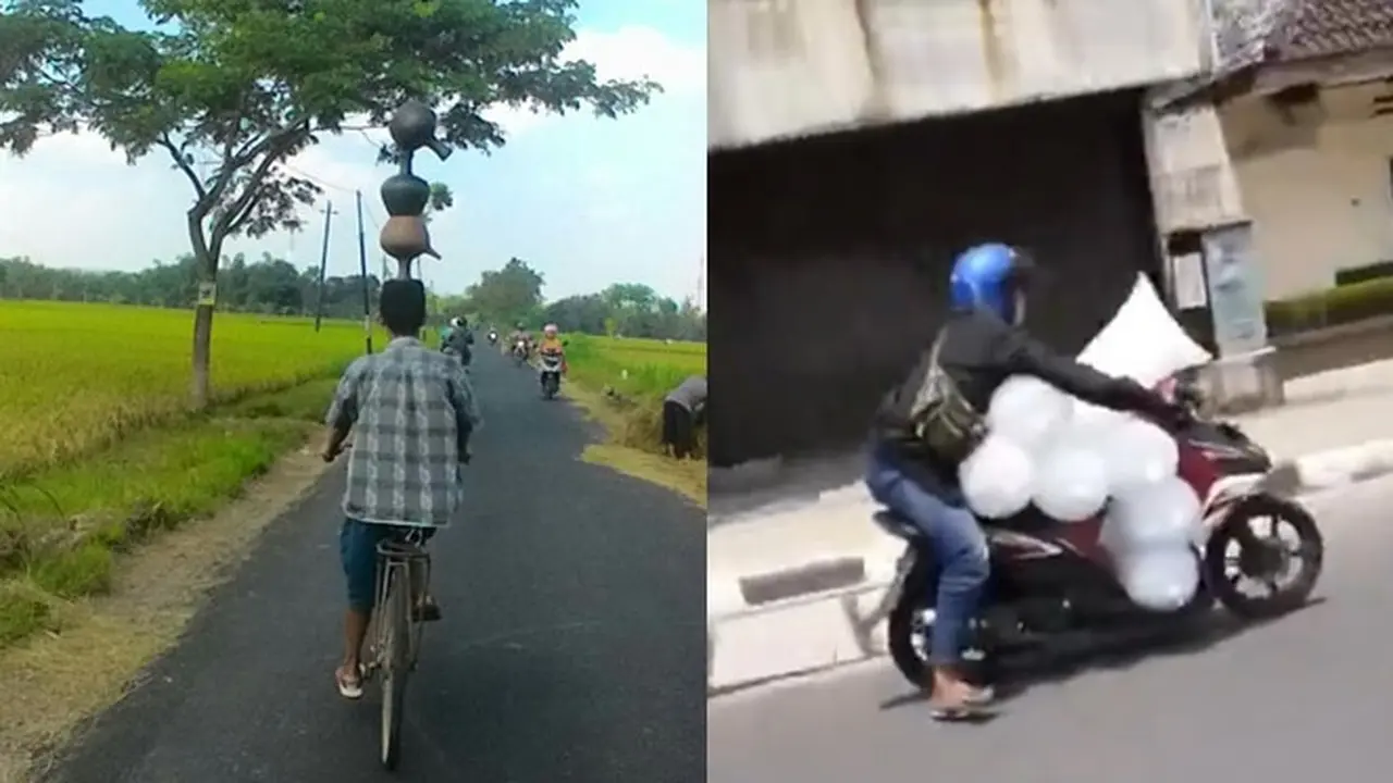 6 Aksi Bapak-Bapak Pamer Keseimbangan Tingkat Tinggi di Jalan Ini Kocak