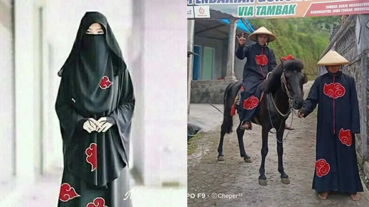 6 Potret Orang Pakai Outfit Akatsuki Ini Curi Perhatian, Unik Banget