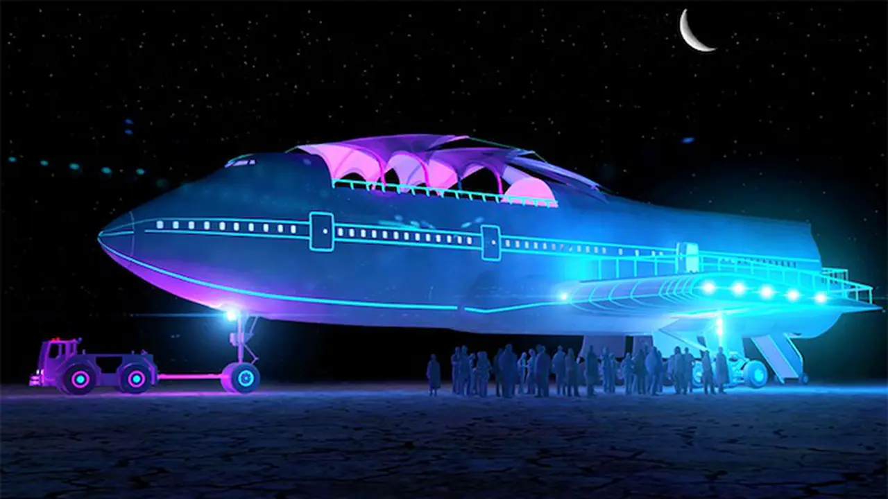 [Bintang] Pensiun, Boeing 747 Disulap jadi Ruang Pameran Kesenian Keren!