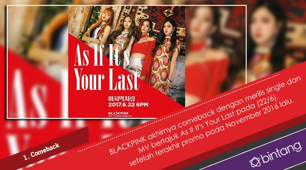 Terpikat Aksi BLACKPINK di MV As If It's Your Last. (Foto: Instagram/blackpinkofficial, Desain: Nurman Abdul Hakim/Bintang.com)