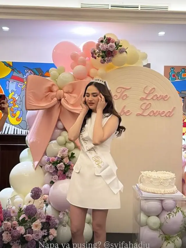 Dekorasi Bridal Shower Syifa Hadju (Foto: Instagram @syifahadju)