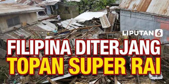 VIDEO: Topan Rai Terjang Filipina, 375 Orang Tewas hingga Ratusan Terluka