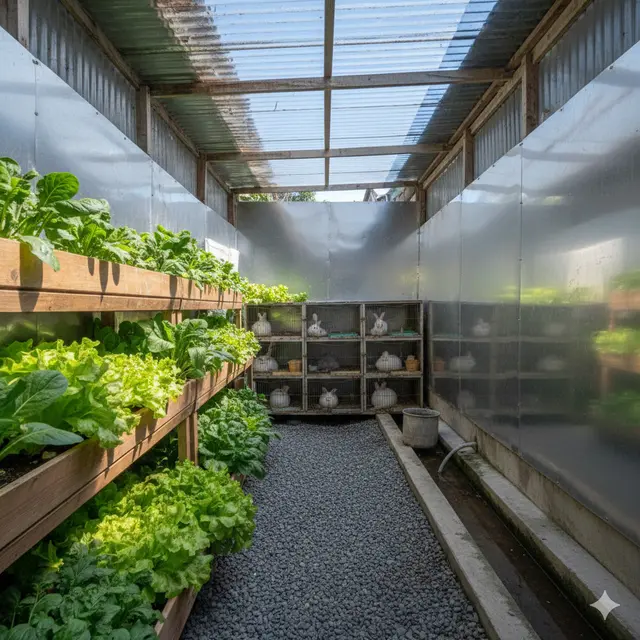 Cara Maksimalkan Gang 1 Meter untuk Ternak dan Tanam Sayur (Foto: Gemini AI)