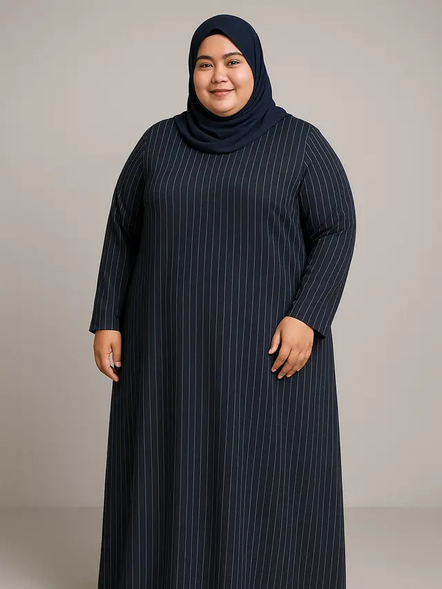 Gamis Salur untuk Orang Gemuk, Lengkap dengan Tips Memilihnya