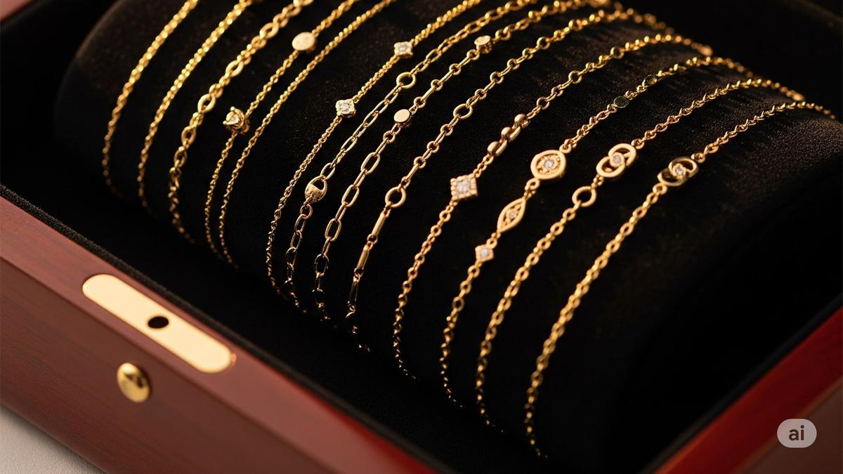 10 Model Gelang Terbaru 2025 Rantai Emas untuk Tangan Kurus, Anti Kendur dan Elegan
