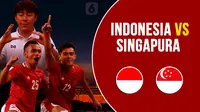 Piala AFF 2020 Singapura vs Indonesia. (Liputan6.com/Abdillah)