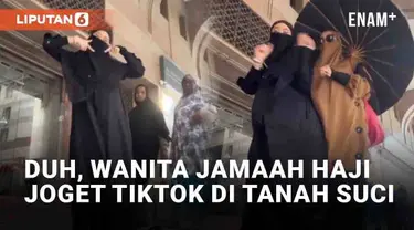 Media sosial kembali dihebohkan dengan konten joget seorang wanita jamaah haji. Konten disorot lantaran wanita tersebut berjoget TikTok di Tanah Suci Makkah. Jogetnya mengganggu pejalan kaki dan tak mengindahkan nasihat.