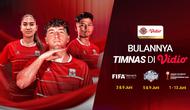 Vidio akan menayangkan secara kksklusif rangkaian laga Timnas Indonesia, Timnas U-19, hingga Timnas Indonesia Putri Sepanjang Juni 2026. (Vidio)
