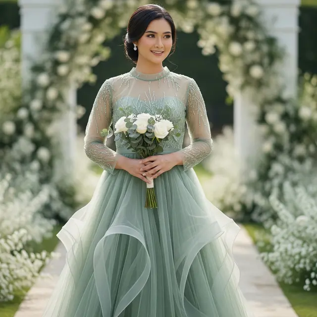 Model Baju Bridesmaid Rok dan Atasan Simpel (Gemini AI)