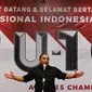 Ketua Umum PSSI, Edy Rahmayadi memberi amanat kepada Timnas Indonesia U-16 saat pelepasan di Gedung Flamboyan, Mako Kopassus, Jakarta, Kamis (6/7). Timnas U-16 akan berlaga di Piala AFF U-15 Thailand, 9-22 Juli. (Liputan6.com/Helmi Fithriansyah)