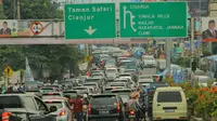 Jalur menuju Puncak, Bogor. (Liputan6.com/Achmad Sudarno)