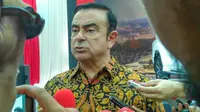 Chairman Mitsubishi, Carlos Ghosn datang ke Indonesia untuk meresmikan pabrik baru.