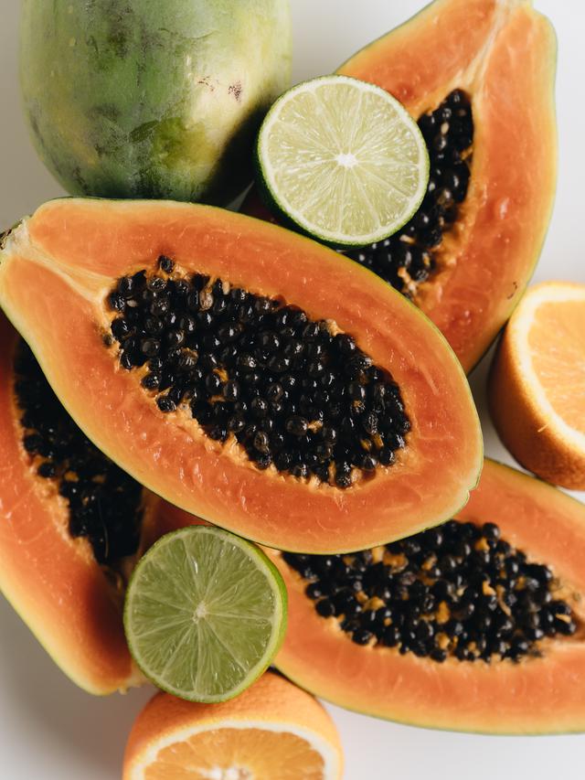 ilustrasi buah pepaya