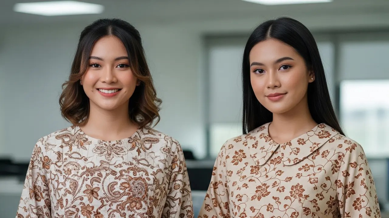 Tunik Batik Modis untuk Kerja Terbaru 2025. Gemini
