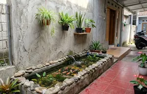 5 Desain Kolam Ikan Mini Nempel Tembok Rumah di Teras Sempit, Nyaman Bersantai