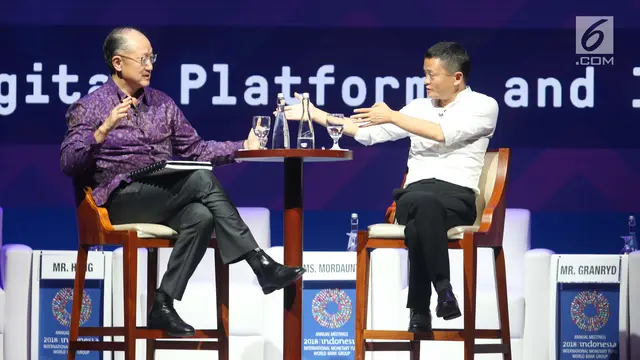 Jack Ma Bicarakan Digital Ekonomi di Depan Delagasi IMF-Bank Dunia