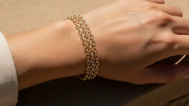 gelang emas rantai pasir 24k/model Gelang Rantai Klasik