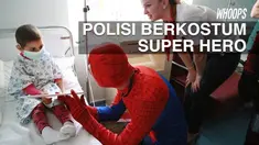Kunjungan rahasia dari polisi di Albania itu seakan mengurangi beban dari anak-anak yang sedang sakit.