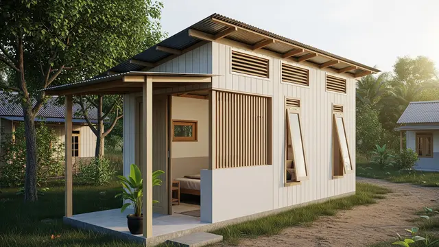 Desain Rumah 50 Juta dengan Ventilasi Silang Alami
