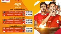 Jadwal AFC U20 Asian Cup Qualifiers 2025 di Vidio minggu ini. (sum. doc. Vidio.com)