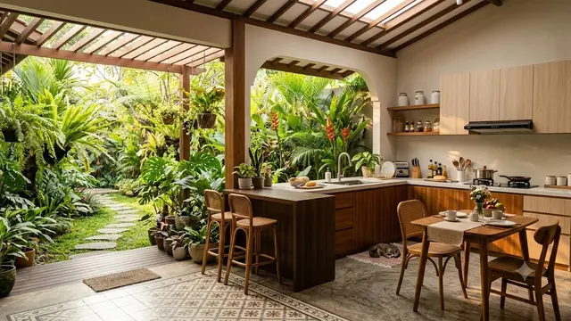 Model Rumah yang Cahaya Paginya Masuk hingga Dapur